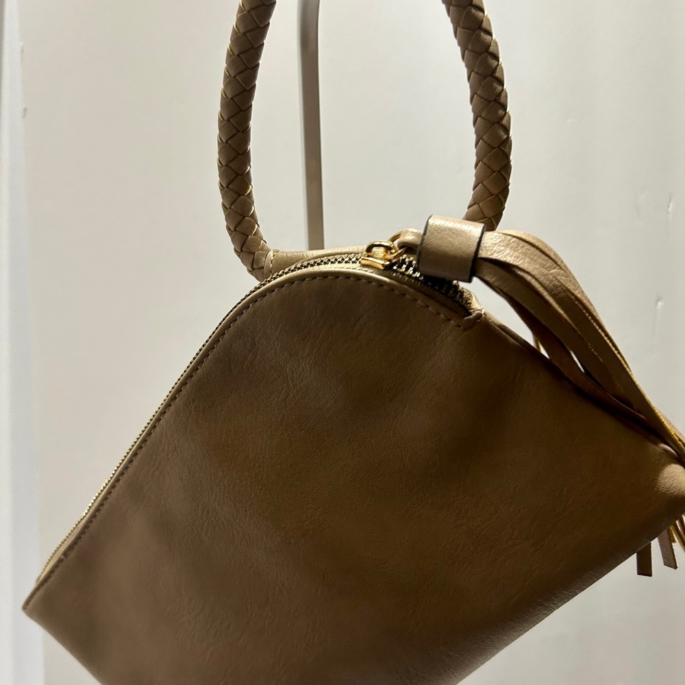 Cuff Handle Tassel Wristlet Clutch - Picture 2 of 6